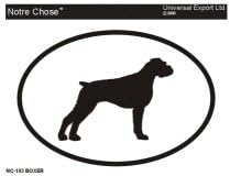 Boxer Euro Oval Bumper Sticker