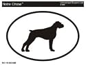 BOXER Oval Bumper Sticker