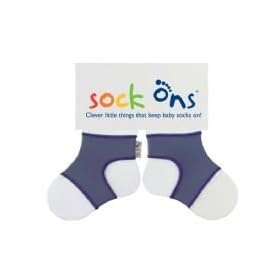 Sock Ons - 6-12 months New Size - New 2011 Colour Blue / Grey