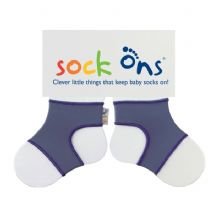 Sock Ons - 6-12 months New Size - New 2011 Colour Blue / Grey