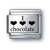 Body Candy Italian Charms Laser I LOVE CHOCOLATE