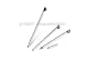 (3pack) Palm Treo 650 700 700w 700p 700wx Metal Stylus Pen Replacement