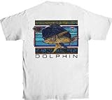 Flying Fisherman Native Angler Collection Dolphin Short Sleeve Tee Shirt TP1576 X-Large