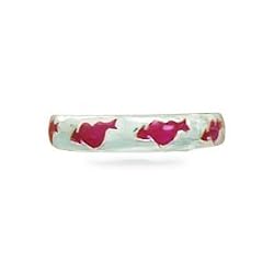 Toe Ring with Heart and Arrow Design
