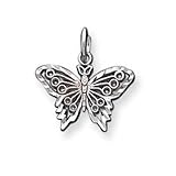 10k White Gold BUTTERFLY CHARM