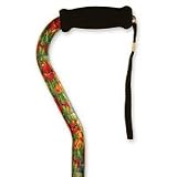 Offset Handle Adjustable Cane - Bronze