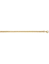 18KT Yellow Wheat 4.8mm Bracelets Length = 7.5