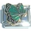 Clearly Charming May Emerald Butterfly Birthstone Insect Animal Italian Charm by 