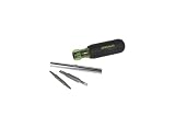 Greenlee 89218 NA Screw & Nut drivers 6-In-1 Multi-tool, Contains: #1 & #2 Square Recess, 6mm Flat-T