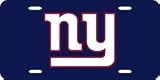 New York Giants Laser Cut Blue License Plate