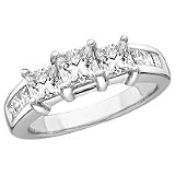 14kt. White Gold, 2 ct. tw. Diamond Unity Ring