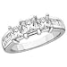 14kt. White Gold, 2 ct. tw. Diamond Unity Ring