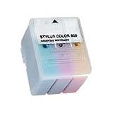 Remanufactured Epson Inkjet for Stylus Color 400, 600, 600Q, 800, 850, 850n, 850ne, 800n, 1520 (S020089 / S191089) Tri-Color