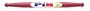 Chef's Delight 18-Inch Solid Aluminum French Rolling Pin, Red