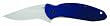 Ken Onion Scallion Folder w/Blue Aluminum Handle - Knives - Pocket/Folder