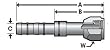 Red Dot Refrigerant Hose Fitting 70R8606 Red Dot Refrigerant Hose Fitting 70R8606