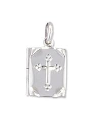 Sterling Silver Bible Locket with 18 inch chain - 16mm x 12mm.