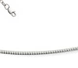 Sterling Silver 16 Inch X 1.2 mm Round Omega Necklace - Italian