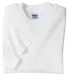 NEW Gildan Ultra Cotton - 100% Cotton T-Shirt White-L