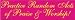 Practice Random Acts of Praise and Worship bumper sticker