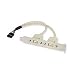 DUAL USB CONNECTOR, 10 PIN CONN.
