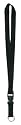 Black Neck Strap Lanyard Key Ring, Black