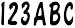 Hardline Products BLK350EC 350 Series Black Block Font Marine Number and Letter Kit