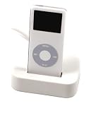 NEW! White USB Sync & Charging Cradle Dock for the Apple iPod Nano 1st Generation 1GB, 2GB, 4GB