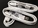 Samsung OEM 5-Feet Micro USB Data Sync Charging Cables for Galaxy S3/S4, 3-Pack - Non-Retail Packaging - White