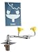 Chicago Faucets 9011-NF N/A Laboratory Deck Mounted Swing-Forward Eye/Face Wash with Dual High Impac