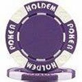 Hold'em Poker Chips, Purple, Clay, 11.5 Grams, Set of 25