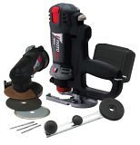 RotoZip RZ20-4000 Variable Speed Spiral Saw Kit with Zipmate, Circle Cutting Attachment, and Jig Saw Handle