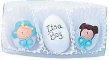 Baby Boy Gourmet Almonds Baby Shower Favor by Soap Be It, LLC