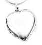 Sterling Silver Four 4 Panel Heart Photo Locket Pendant
