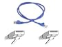 Belkin 3FT Cat6 Gigabit Patch RJ45M/RJ45M Blue Snagless; 2 pack
