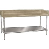 Bakers Top Work Table, 1 3/4 Thick Wood Top, 30 Depth Top, 60 Width