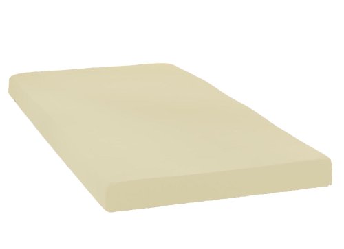 Kinzler 100/200 cm beige Mikrofaser Fleece Spannbetttuch uni
