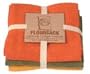 Now Designs Set of 3 Floursack Towels, Olive Series