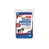 Simple Solution Washable Dog Diapers Cover-Ups XX Large Blue and Black 2 Diapers per pack