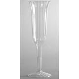 2 Piece Fluted 5 Ounce Plastic Champagne Glass (05-0204) Category: Plastic Wine and Cocktail Glasses