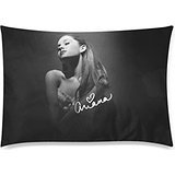 Cartrol Cotton Polyester Custom Pillowcase- American actress , singer and songwriter Ariana Grande Zippered Pillow case Covers Standard Size 20x30 (one side)