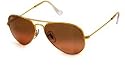 Ray-Ban Sunglasses - RB 3025 Aviator Large Metal / Frame: Gold Lens: Pink/Gold Gradient Mirror (55mm)