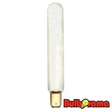 TUBULAR EXIT SIGN LIGHT BULB T6.5 FROSTED DC BAYONET BASE 25 WATTS