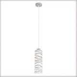 Paulmann Living Sibari Pendelleuchte, max. 1 x 60W, E14 Nickel satiniert/Opal-Braun 230V Metall/Glas