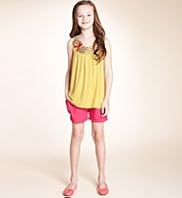 2 Piece Autograph Vest Top & Turn Up Hem Shorts Outfit