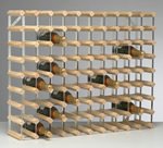 Fully Assembled 90 Bottle Wine Rack - Natural Pine