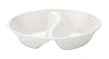 10-inch Divided Serving Bowl (Set of 2) - White