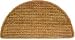 Outdoor Living : Elegant Plain Natural Coir Doormat - Half Round Door Mat