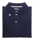 Ashworth EZ-Tech Two-Bar Solid Short Sleeve Knit Shirt (Classic Navy, XL)