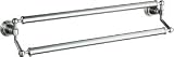 KOHLER K-13117-CP Pinstripe 24-Inch Double Towel Bar, Polished Chrome